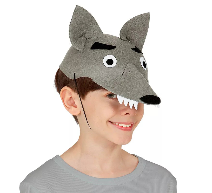 Translation missing: it.Gorra de Lobo de Fieltro para niños