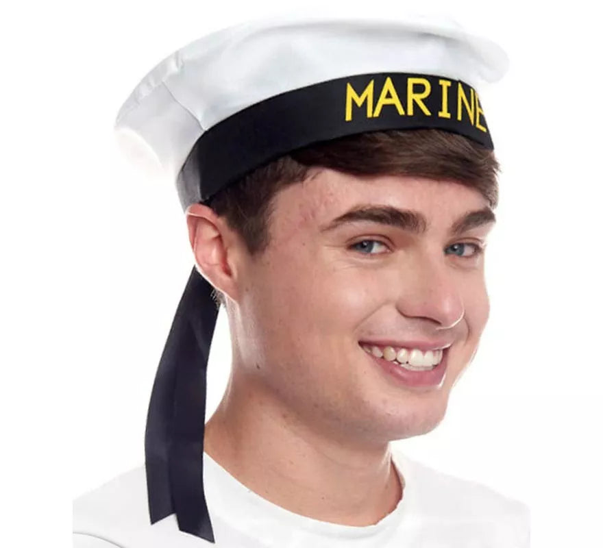Translation missing: es.Gorra de Marine blanco y negro