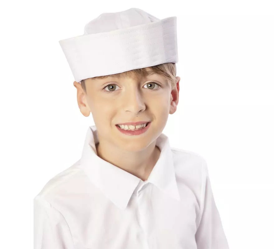 Translation missing: es.Gorra de Marinero blanco infantil