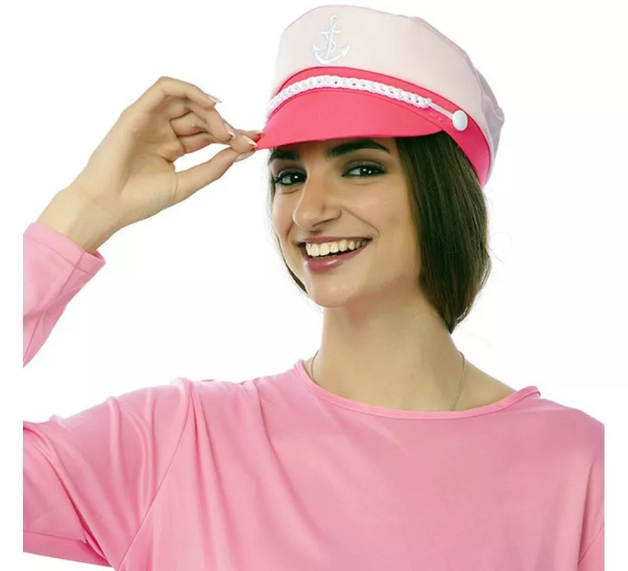 Translation missing: it.Gorra de Marinero rosa adulto de 25x18x12 cm
