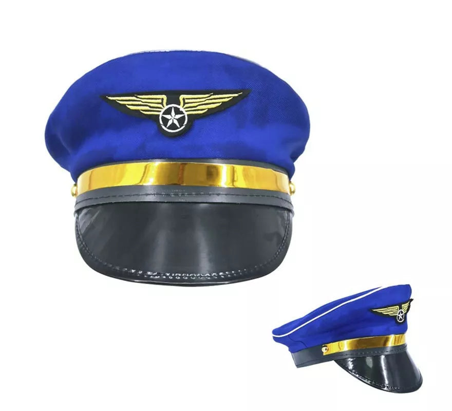 Translation missing: it.Gorra de Piloto aviador azul