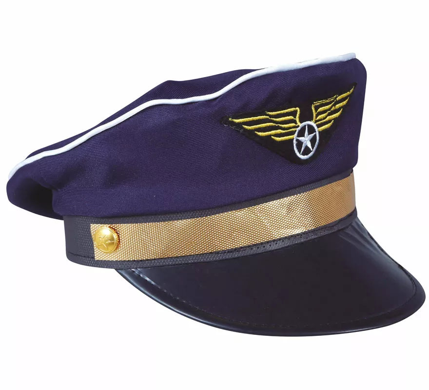 Translation missing: it.Gorra de Piloto con Insignia Dorada Infantil