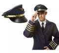 Gorra de Piloto de Aviación azul con Insignia