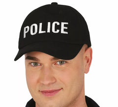 Berretto da polizia nero per adulto