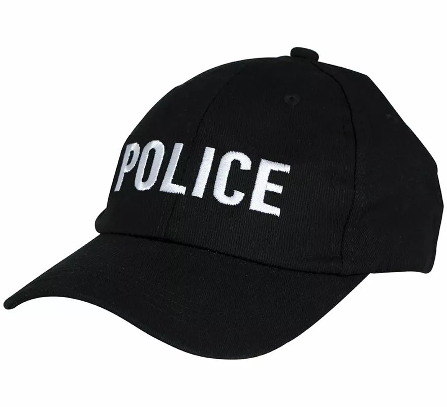 Gorra de Police negra adulto