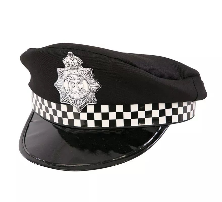 Translation missing: it.Gorra de Policía a cuadros infantil de 25x22x12 cm