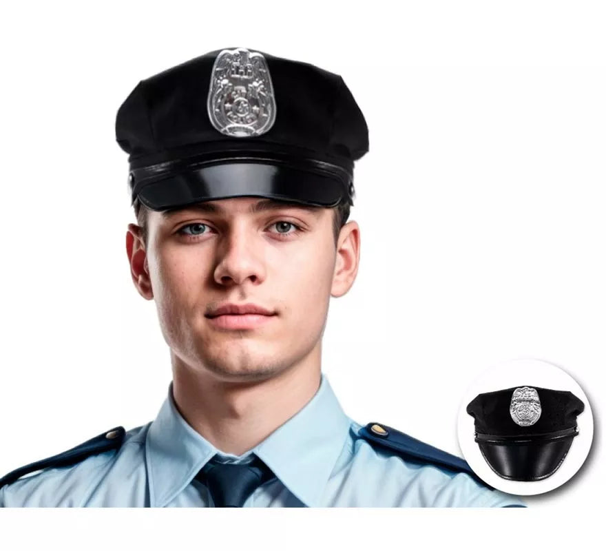 Translation missing: es.Gorra de Policía ajustable adulto