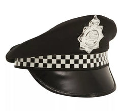 Cappellino della polizia patrolman con distintivo