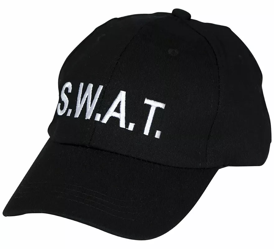 Gorra de Swat negra adulto