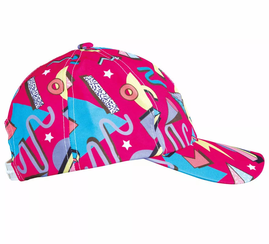 Translation missing: it.Gorra Fucsia con estampado de los Años '80