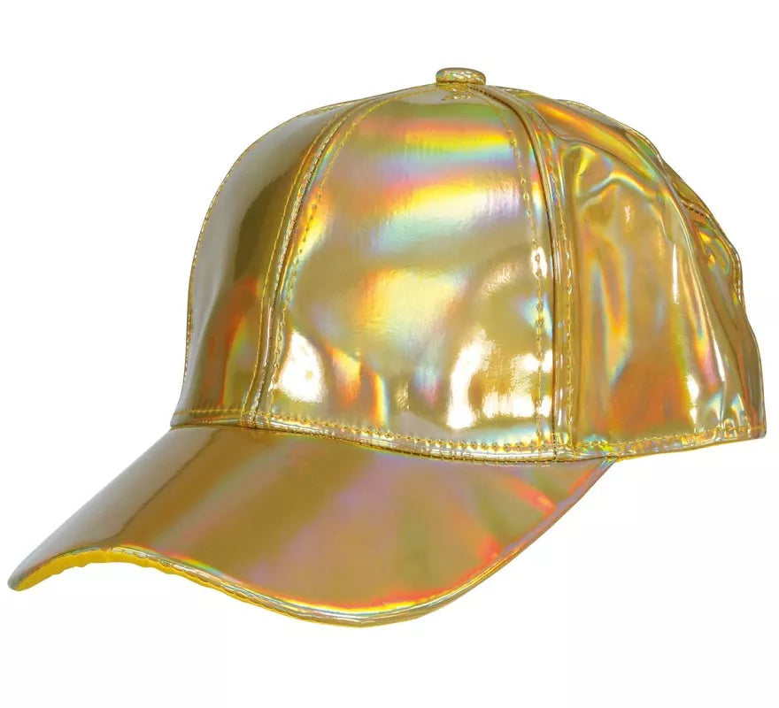 Translation missing: es.Gorra Metalizada dorado adulto