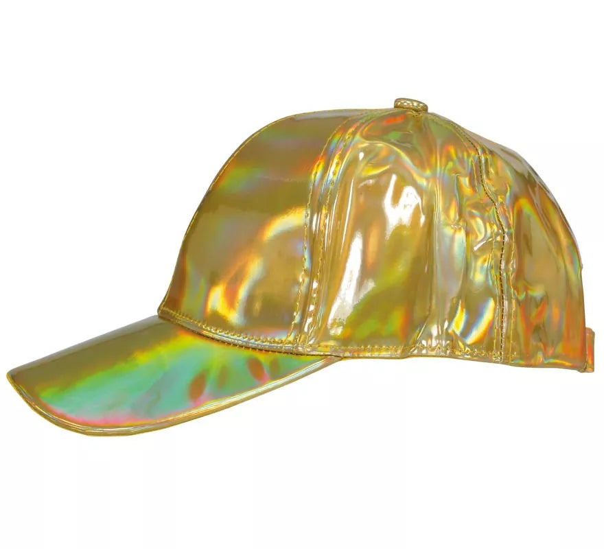 Translation missing: es.Gorra Metalizada dorado adulto