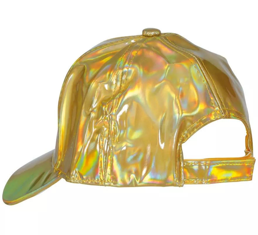 Translation missing: es.Gorra Metalizada dorado adulto