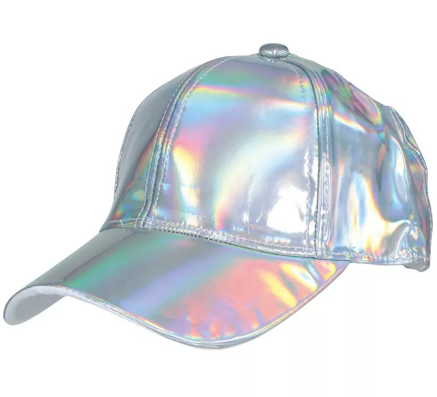 Translation missing: it.Gorra Metalizada plateado adulto