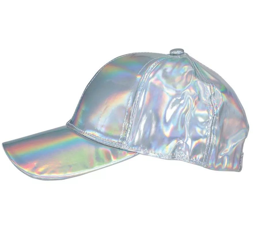 Translation missing: it.Gorra Metalizada plateado adulto