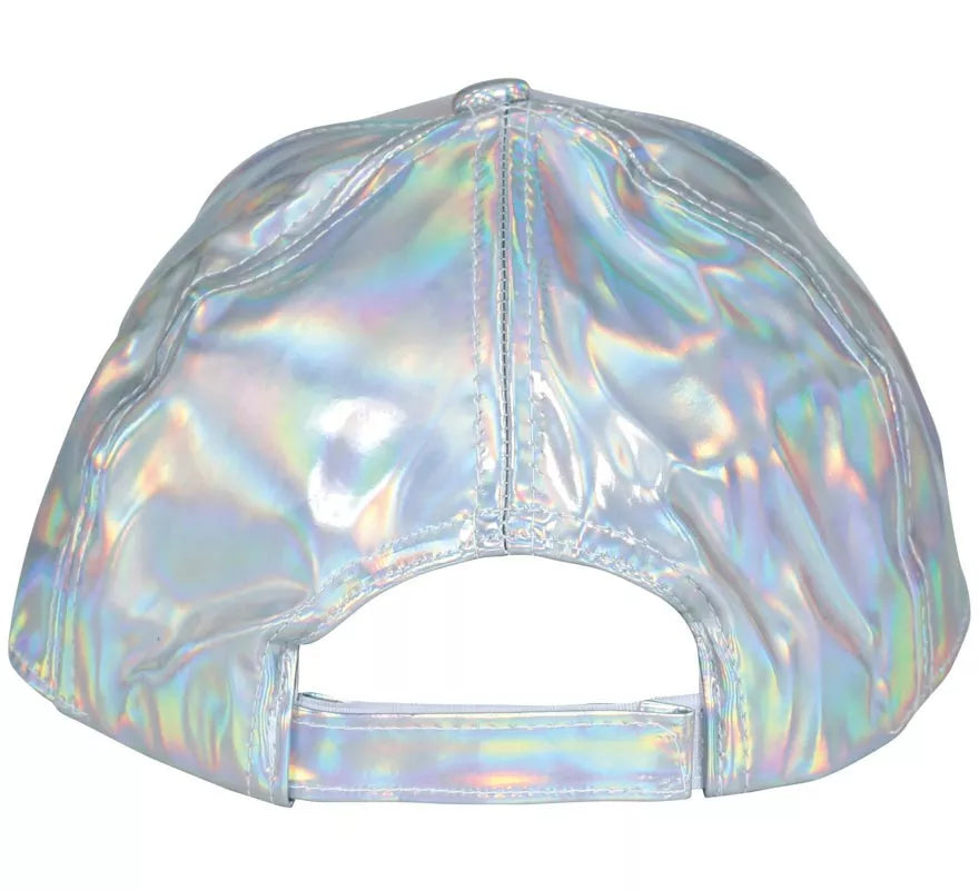Translation missing: it.Gorra Metalizada plateado adulto