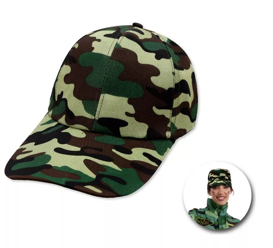 Gorra Militar Camuflaje adulto en varios colores