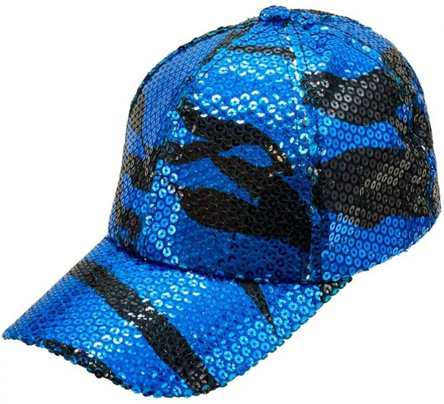 Translation missing: it.Gorra Ondas azul con Lentejuelas