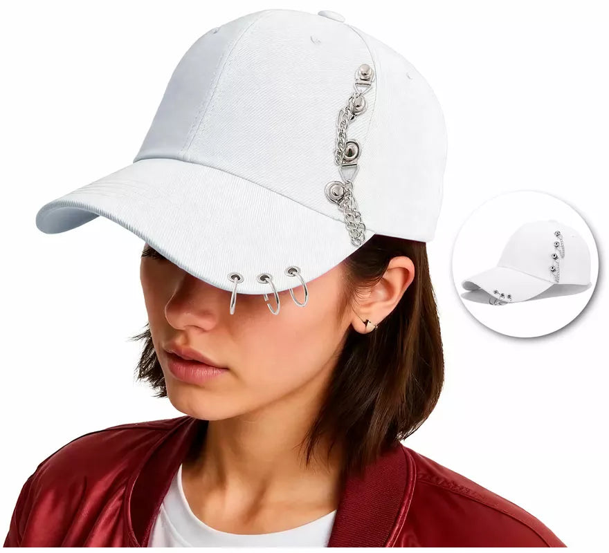 Translation missing: es.Gorra Punk con Visera y Cadenas en varios colores