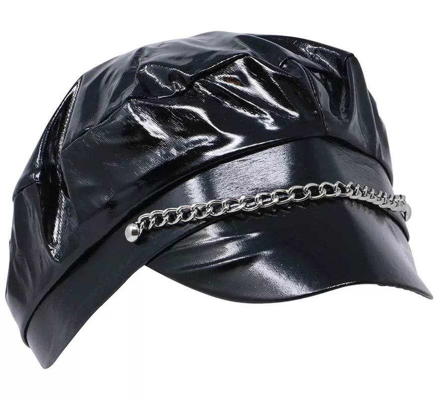 Translation missing: it.Gorra Sado o Motera de vinilo negra