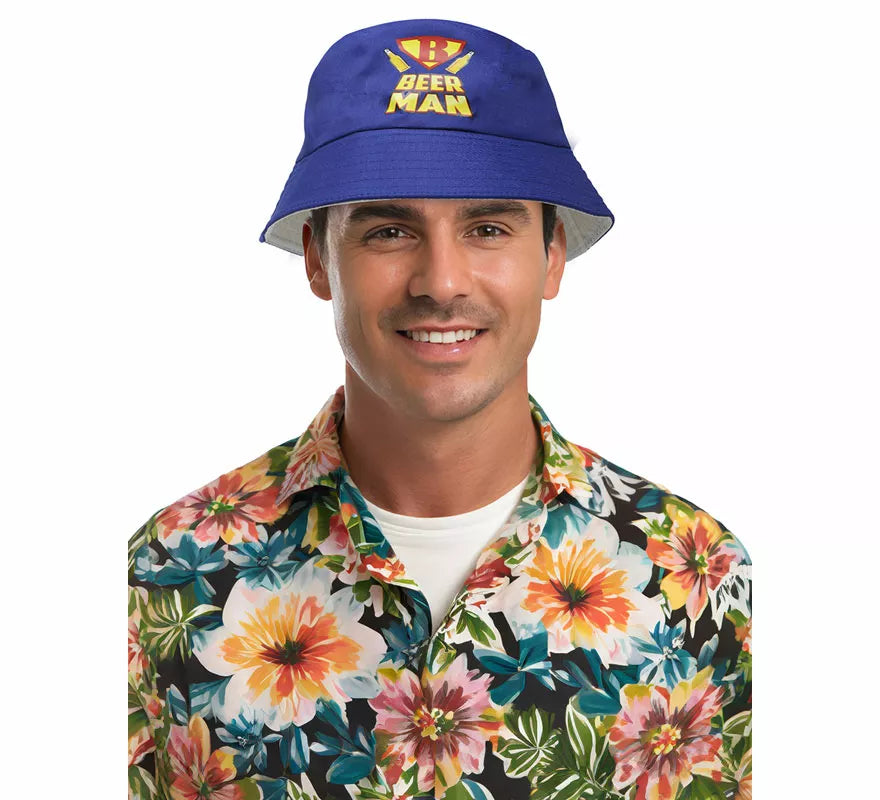 Translation missing: it.Gorro Beer Man azul adulto