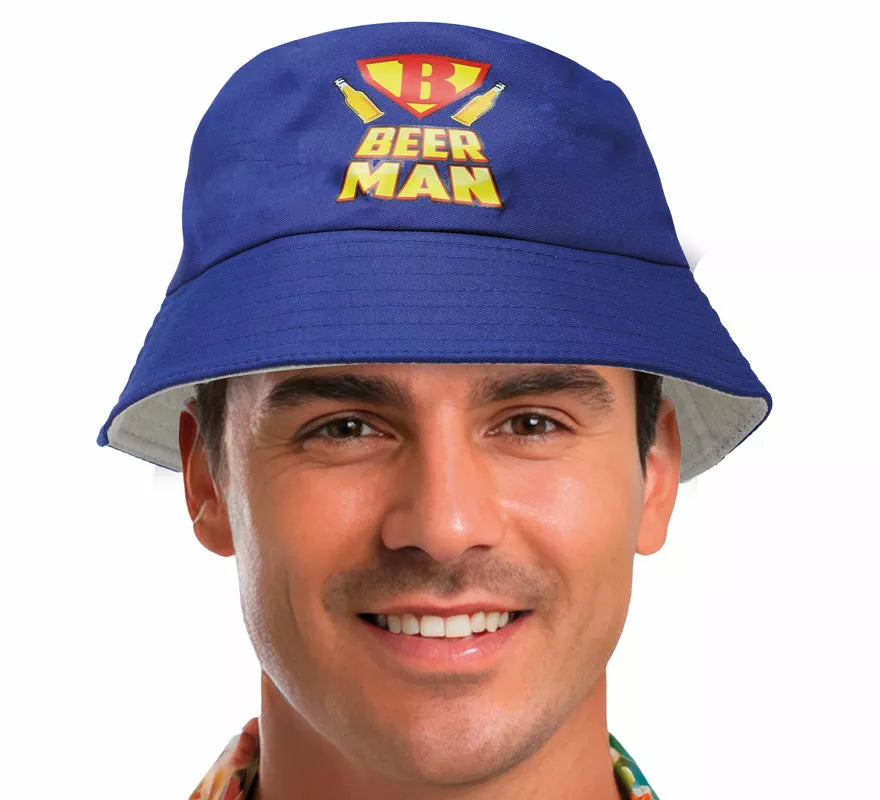 Translation missing: it.Gorro Beer Man azul adulto