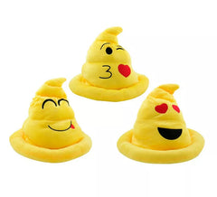 Cappello da cacca con emoticon giallo, colori assortiti