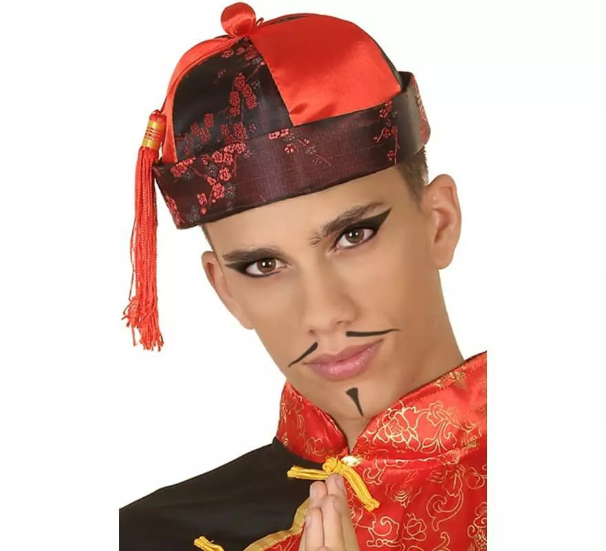 Translation missing: it.Gorro Chino Rojo con Borla