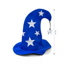 Gorro de Brujo con Estrellas de 46 cm