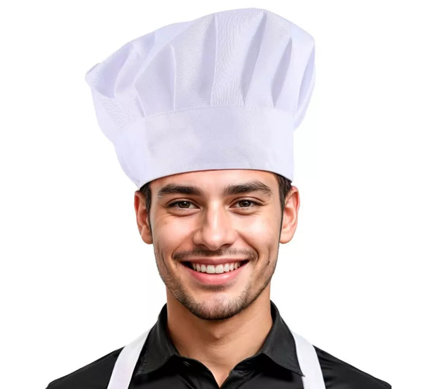 Translation missing: it.Gorro de Chef blanco clásico adulto