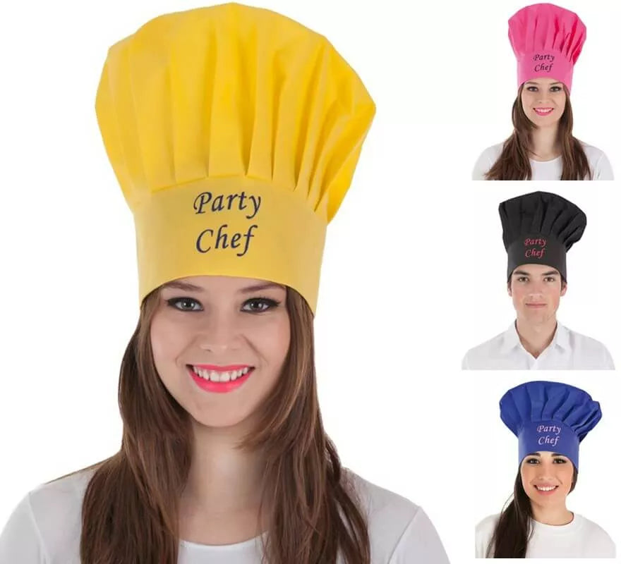 Translation missing: it.Gorro de Cocinero para adultos en 4 colores surtidos