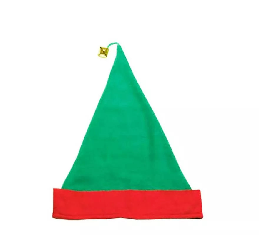Translation missing: it.Gorro de Elfo Cascabel Fieltro verde y rojo