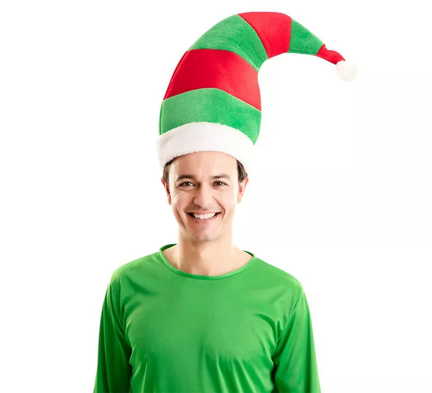 Translation missing: es.Gorro de Elfo Rojo y Verde de 39X47 cm