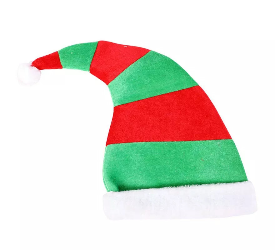 Translation missing: es.Gorro de Elfo Rojo y Verde de 39X47 cm