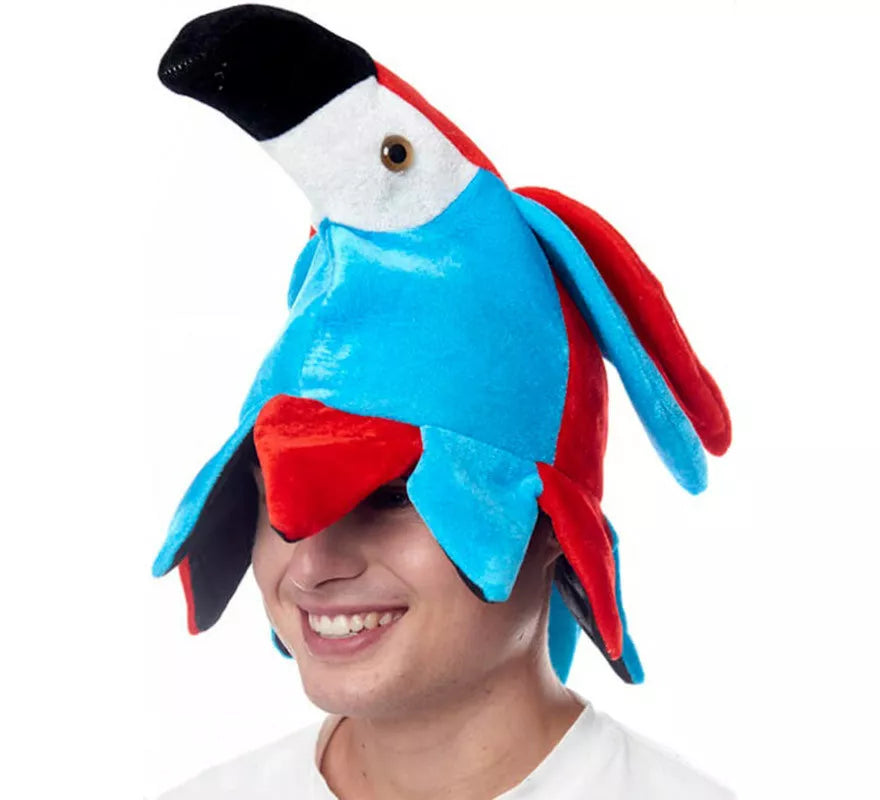Translation missing: it.Gorro de Foam de Loro rojo y azul