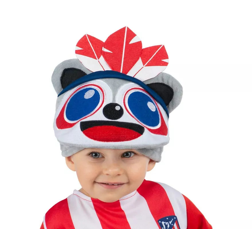 Translation missing: es.Gorro de Indi Atlético de Madrid rojo y blanco para bebé