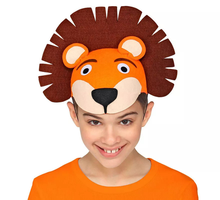 Gorro de León de Fieltro para niños