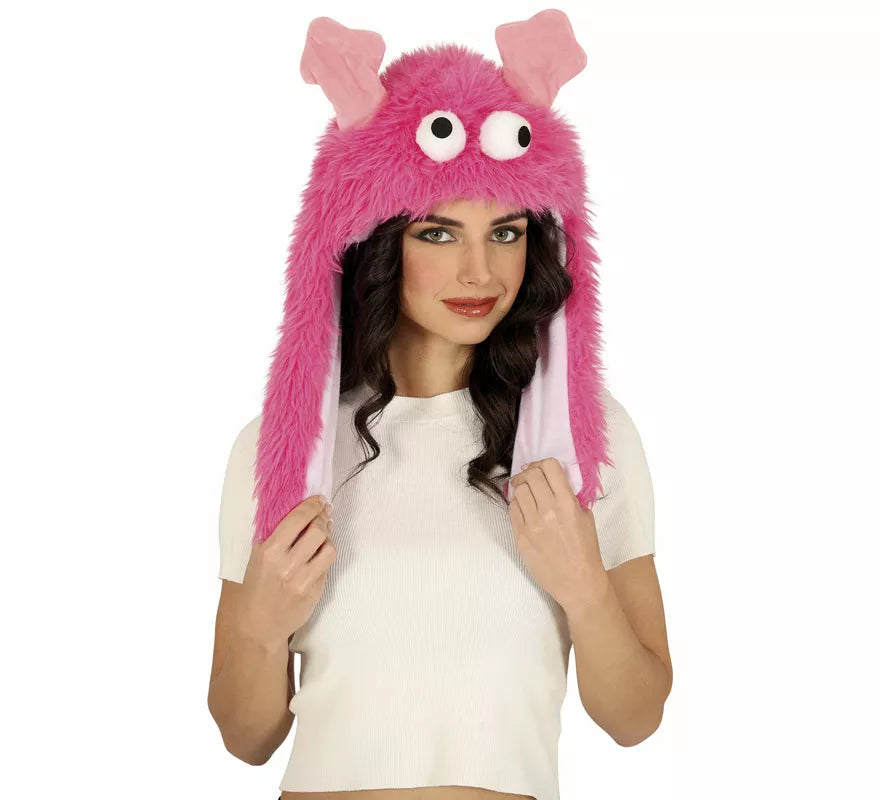 Translation missing: it.Gorro de Monstruito rosa adulto