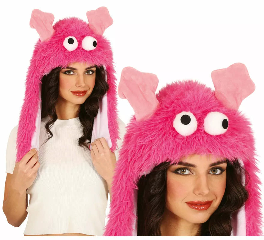 Translation missing: it.Gorro de Monstruito rosa adulto