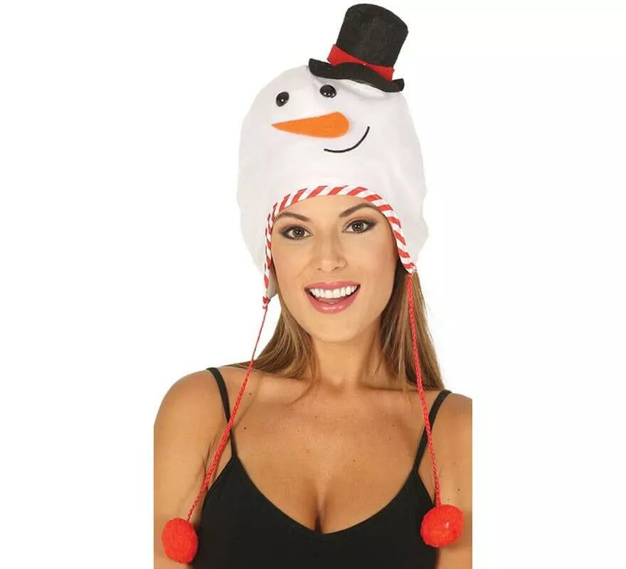 Translation missing: it.Gorro de Muñeco de Nieve con Bolas 30 cm