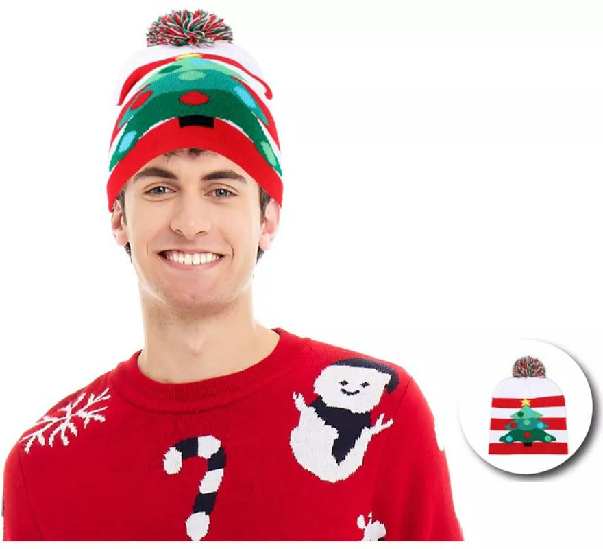Translation missing: it.Gorro de Navidad Árbol Navideño a rayas adulto