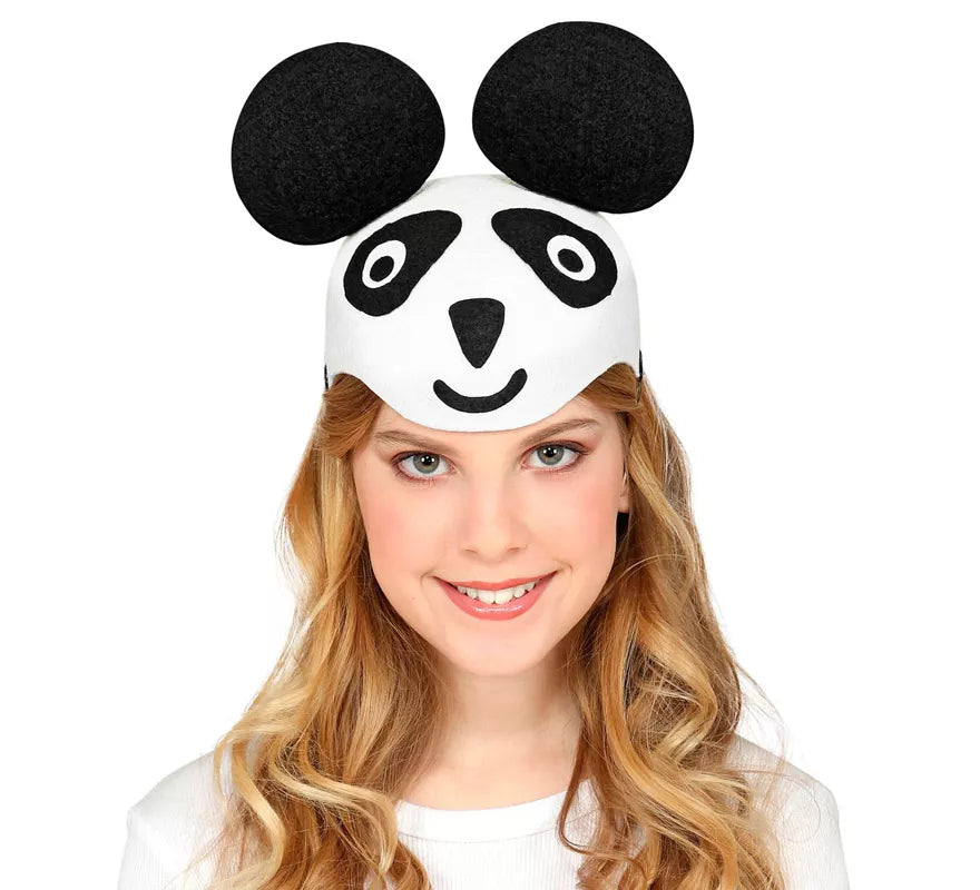 Translation missing: it.Gorro de Panda de Fieltro para niños