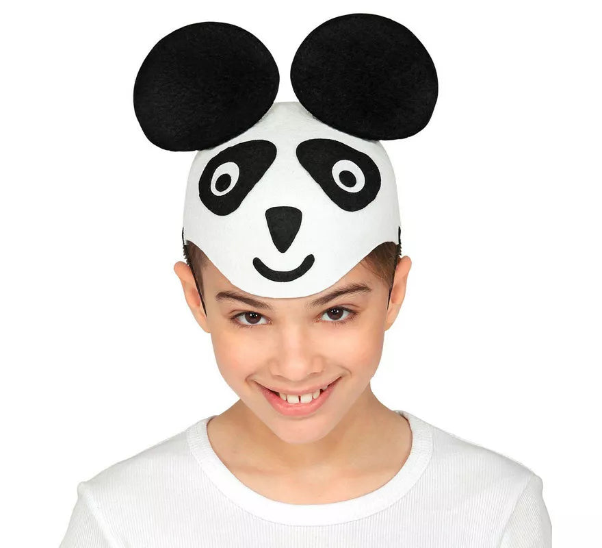 Translation missing: es.Gorro de Panda de Fieltro para niños