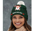 Gorro de Papá Noel con Purpurina verde