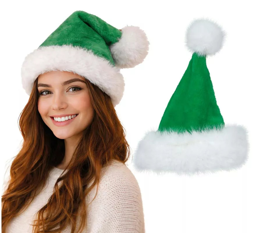 Translation missing: it.Gorro de Papá Noel de Terciopelo verde