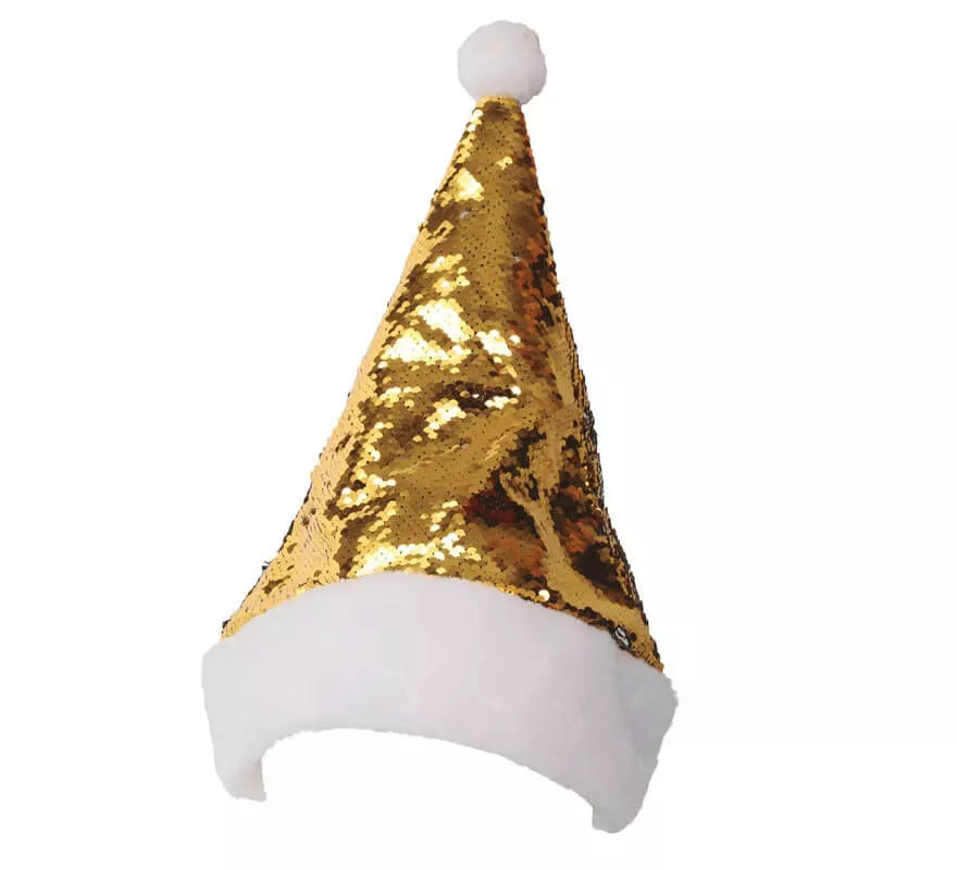 Translation missing: it.Gorro de Papá Noel Lentejuelas reflejos Plata-Oro