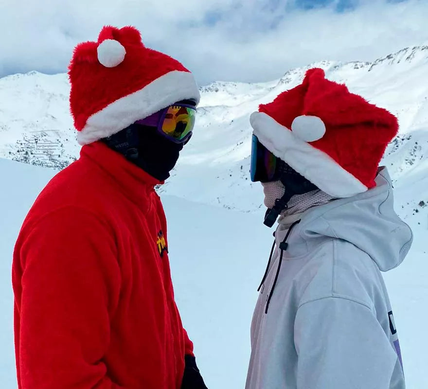 Translation missing: es.Gorro de Papá Noel Navidad para Cascos de Moto con sujeción