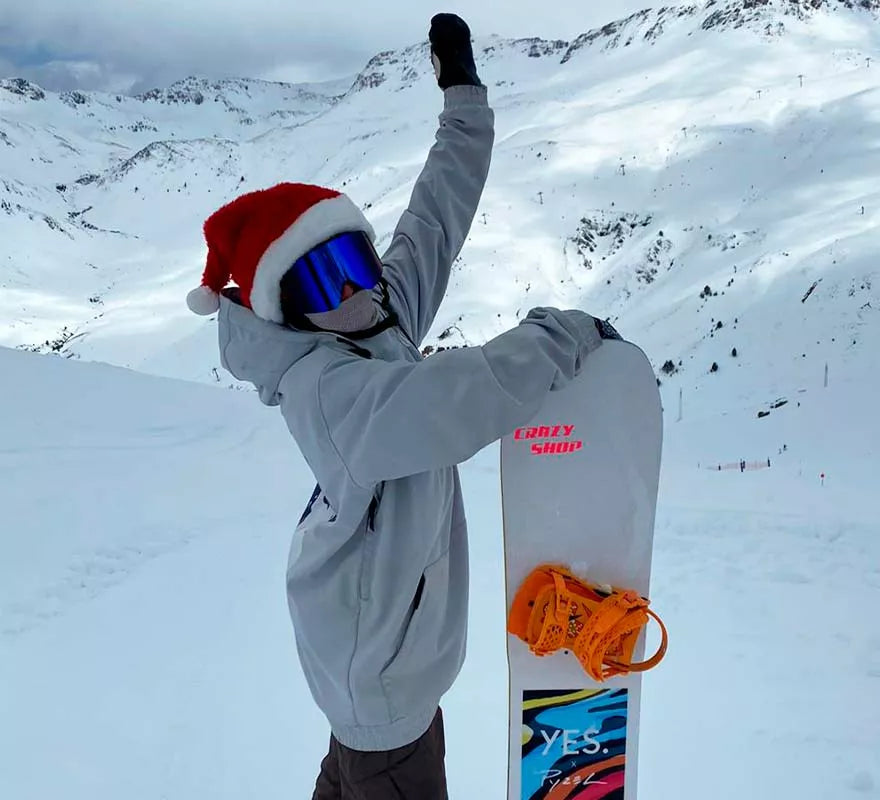 Translation missing: es.Gorro de Papá Noel Navidad para Cascos de Moto con sujeción