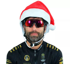 Cappello da Babbo Natale per caschi da bicicletta