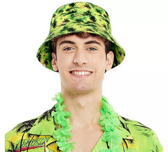 Cappello da pescatore verde palme